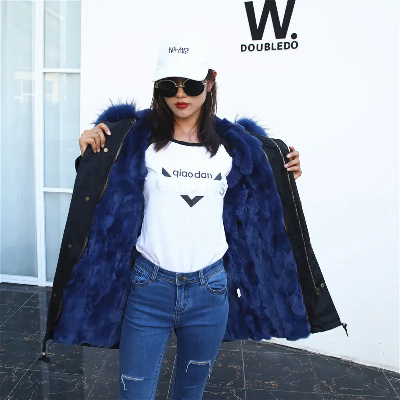 Оверсайз теплые парки из натурального меха thikcer женская зимняя длинная подкладка
