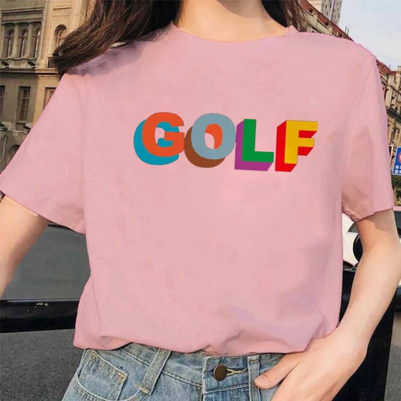 Женская футболка с принтом Golf Kawaii модная 90s Harajuku Ullzang Милая графическим рисунком в