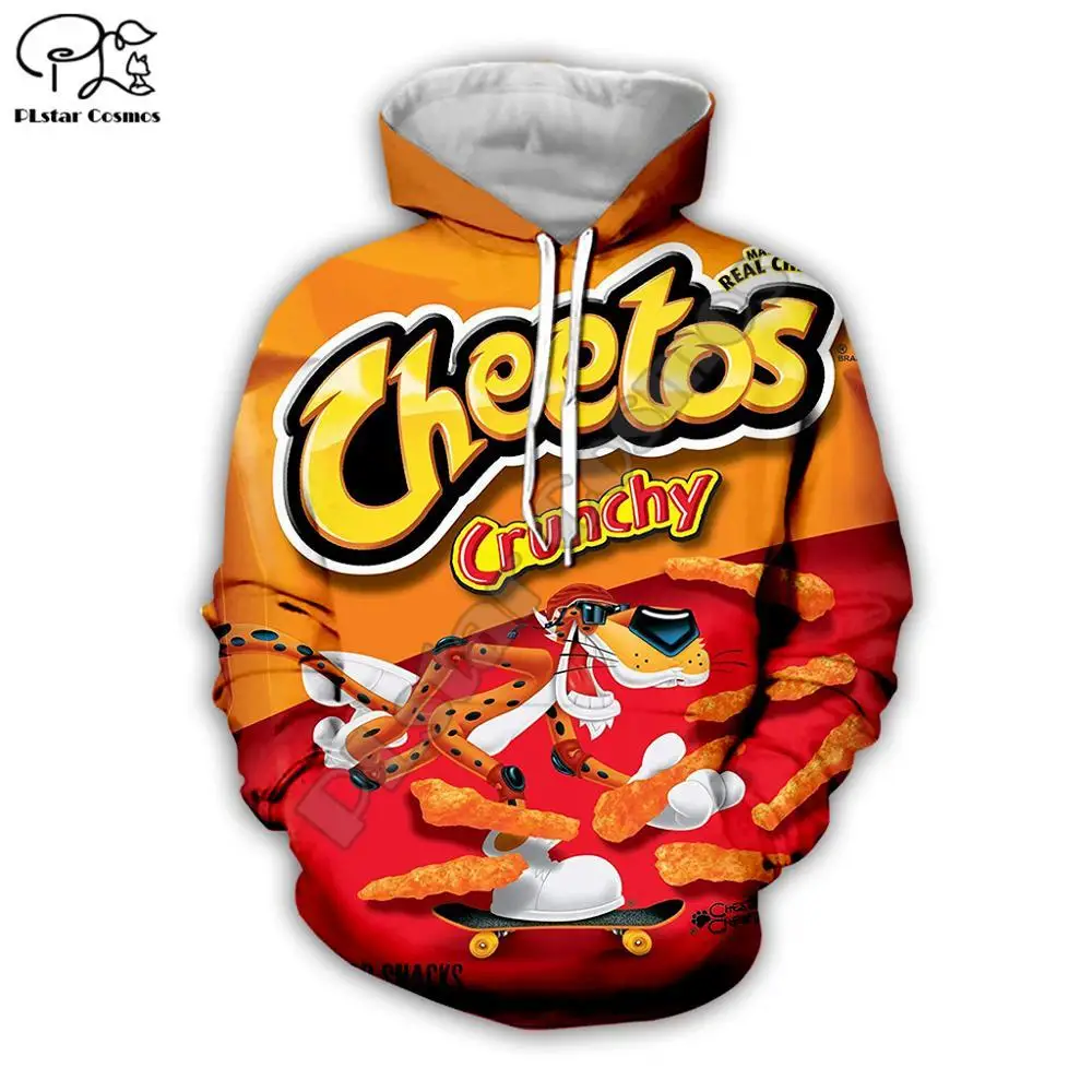 Одинаковые комплекты для семьи Cheetos снэк 3D худи мама папа Детский Пуловер детский