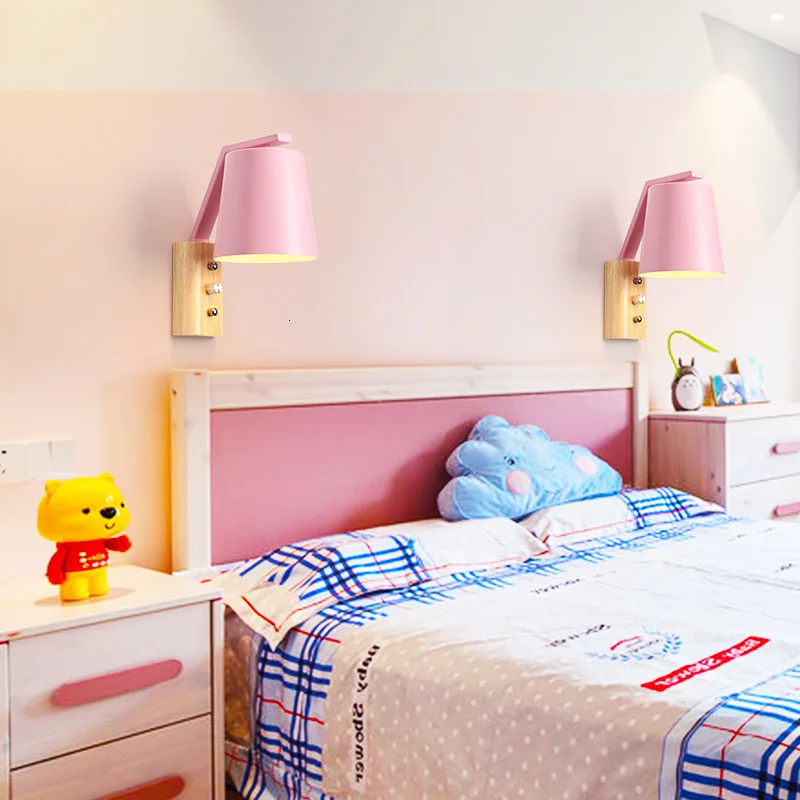 Европейский цвет настенный светильник оригинальность ресторан спальня