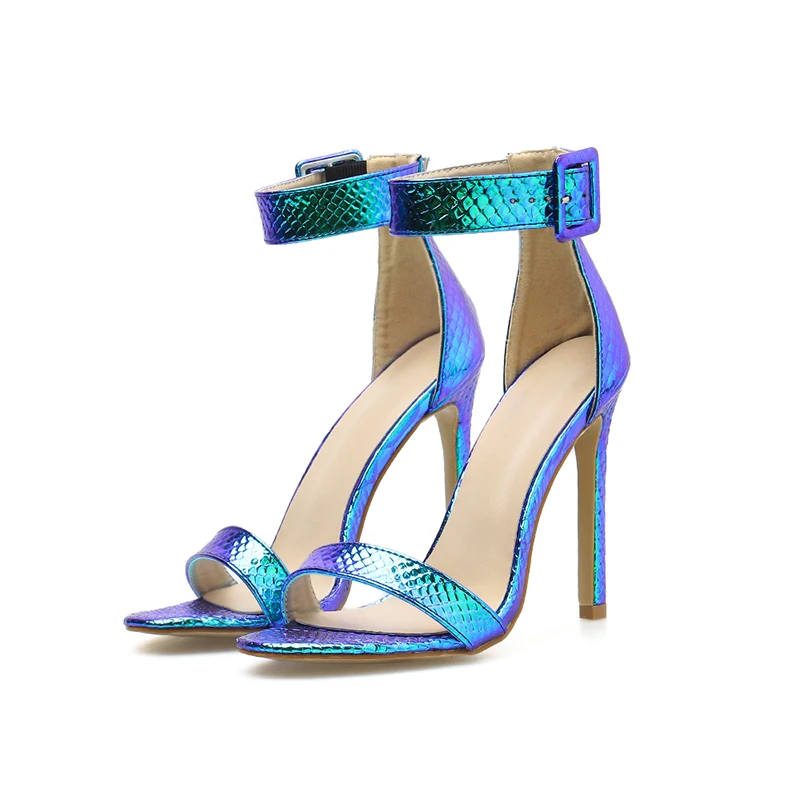 Модные флуоресцентные градиентные цвета Женские босоножки NIUFUNI Женская обувь на