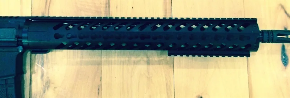 Векторная оптика KeyMod 15 дюймов поплавок один кусок Handguard Пикатинни система крепления черный подходит 5,56. 223 AR платформа винтовки