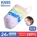 Детская маска FFP2 детская KN95 маска Mascarillas infantiles fpp2 Сертифицировано CE для маленьких мальчиков и девочек От 6 до 12 лет защитный туши для ресниц ffp2 KN95