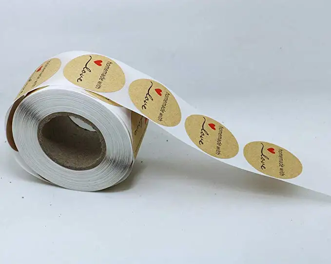 500 шт. крафт-бумага домашние наклейки с любовью Скрапбукинг для конверта и