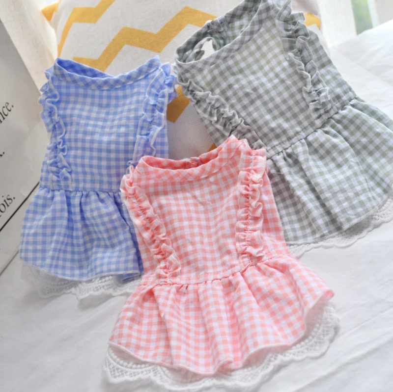 

Летнее платье для маленьких собак с изображением кота, щенка, йоркширского терьера, Pomeranian Poodle, Bichon, Schnauzer, одежда для собак, юбка принцессы