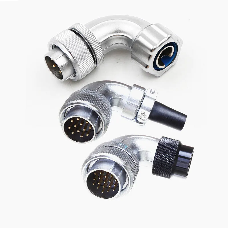 Фоторазъем WS24 TS TC TR 2 3 4 9 10 12 19 штырьковый Мужской Угловой пластиковый