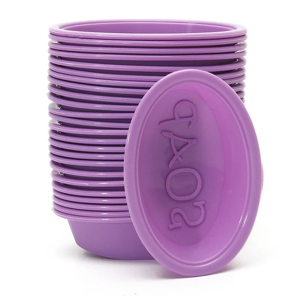 

25Pcs/Set Silicone Oval Soap Molds Baking Mold Cupcake Liners Handmade Mould E2S