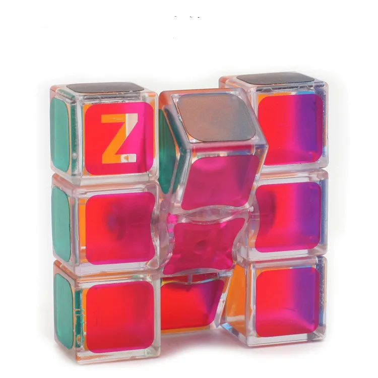Z cube новый прозрачный скоростной магический куб 3x3x3 без наклеек головоломка