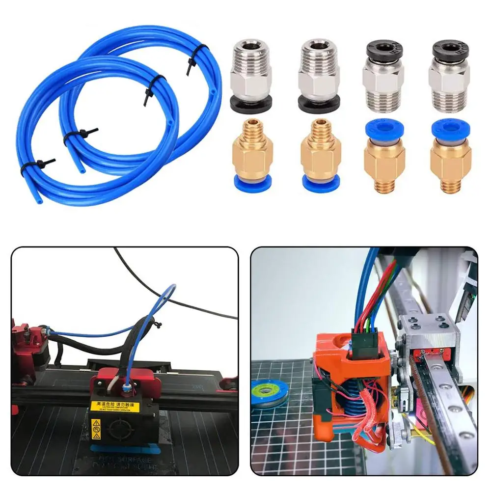 Трубка 2 м Трубки Из ПТФЭ + 4 шт. соответствующего фитинга стандартных прямых