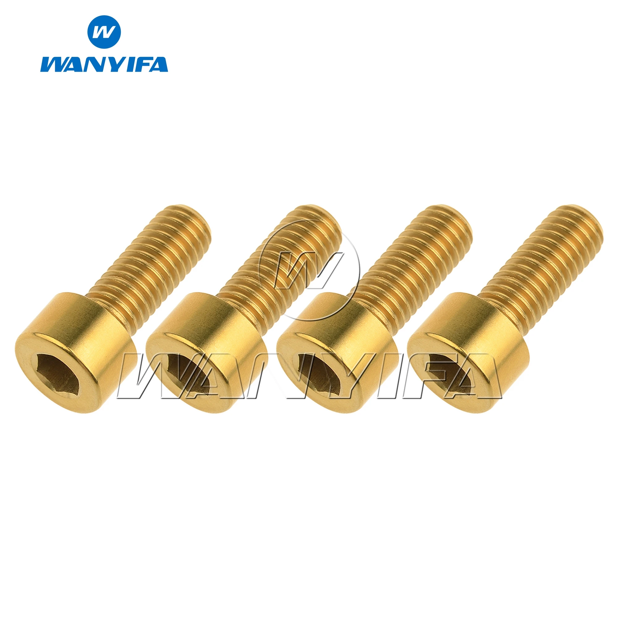 Титановый болт Wanyifa Ti M8X20mm Шестигранная головка Din912 винтовой велосипедный
