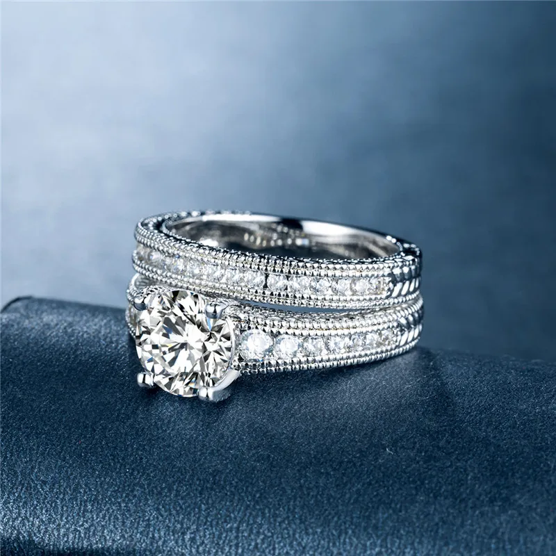 Набор женских колец из серебра 2021 пробы Подарок на юбилей подарок черную пятницу