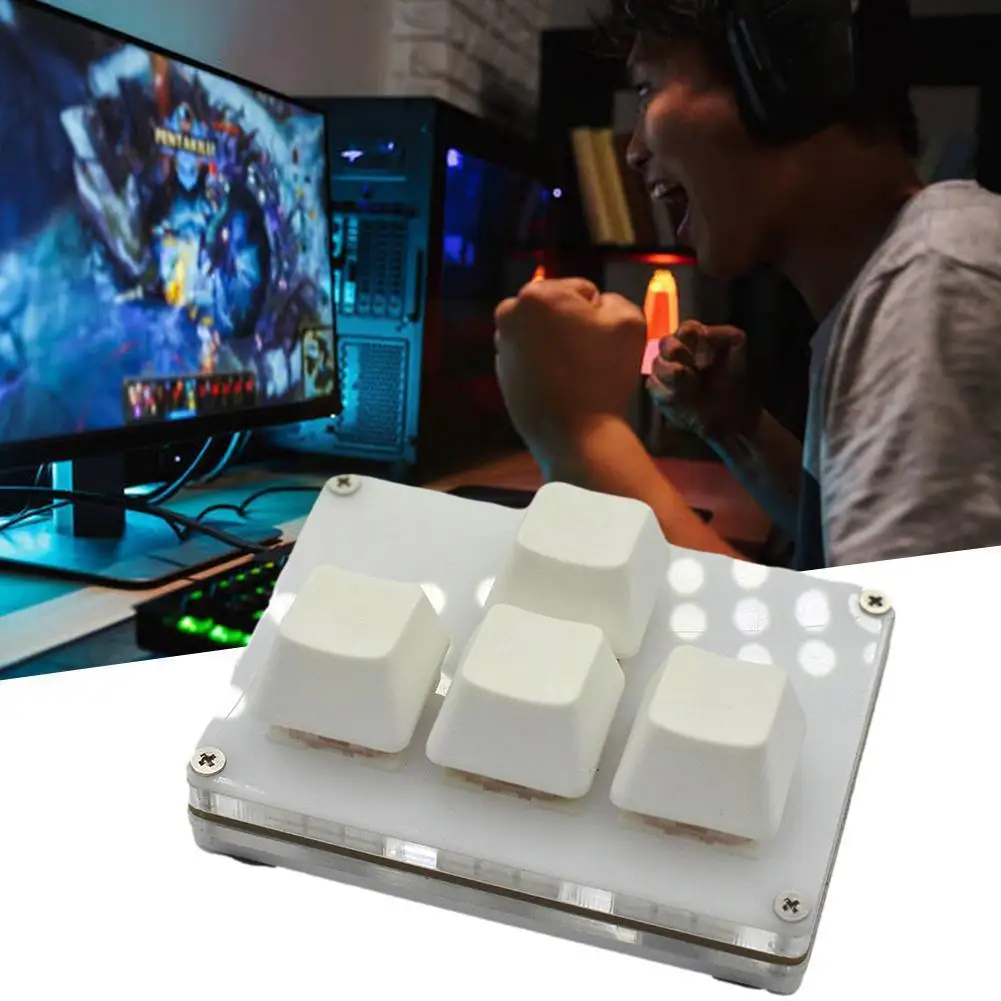 4-мини плата Diy пользовательские быстрые клавиши S Механическая левая Wasd правая