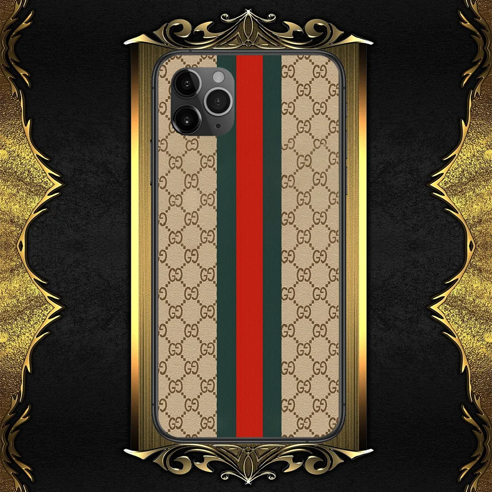 

Luxury Brand Guccies-compatible Phone Case Cover Hull For iphone 5 5s se 2 6 6s 7 8 12 mini plus X XS XR 11 PRO MAX black
