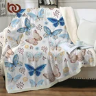 BeddingOutlet, плюшевое одеяло с бабочками, для кровати, для детей и взрослых, постельное белье 150x200 см