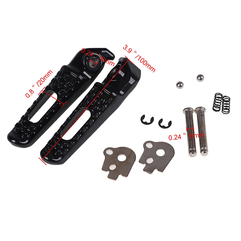 Posbay хромированные черные мотоциклетные подножки для ног задние Honda CBR600RR CBR1000RR Moto