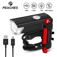 bike light mountain bicycle front back headlight lamp flashlight 800 lumens 3 modes cycling bicycle light usb led rechargeable