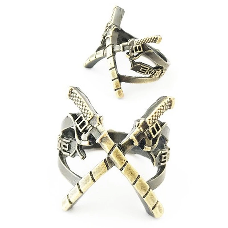 

Кольца из японского аниме «атака на Титанов», аксессуары для корпуса, кольцо с бронзовым сплавом с отметкой, для женщин и мужчин, подарки, оп...