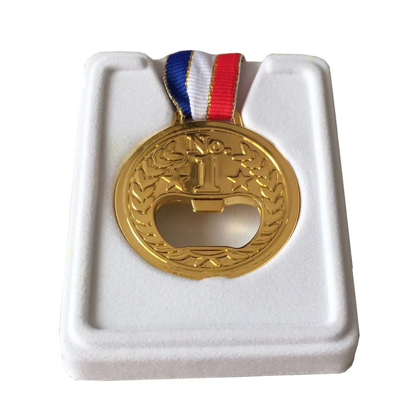 Медаль открывалка для бутылок креативный Золотой металлический вина пивные