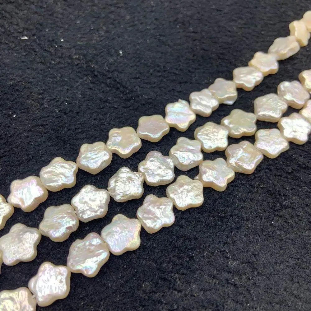 Бусины шармы для ушей из натурального пресноводного жемчуга 11 мм 16 шт. 100%