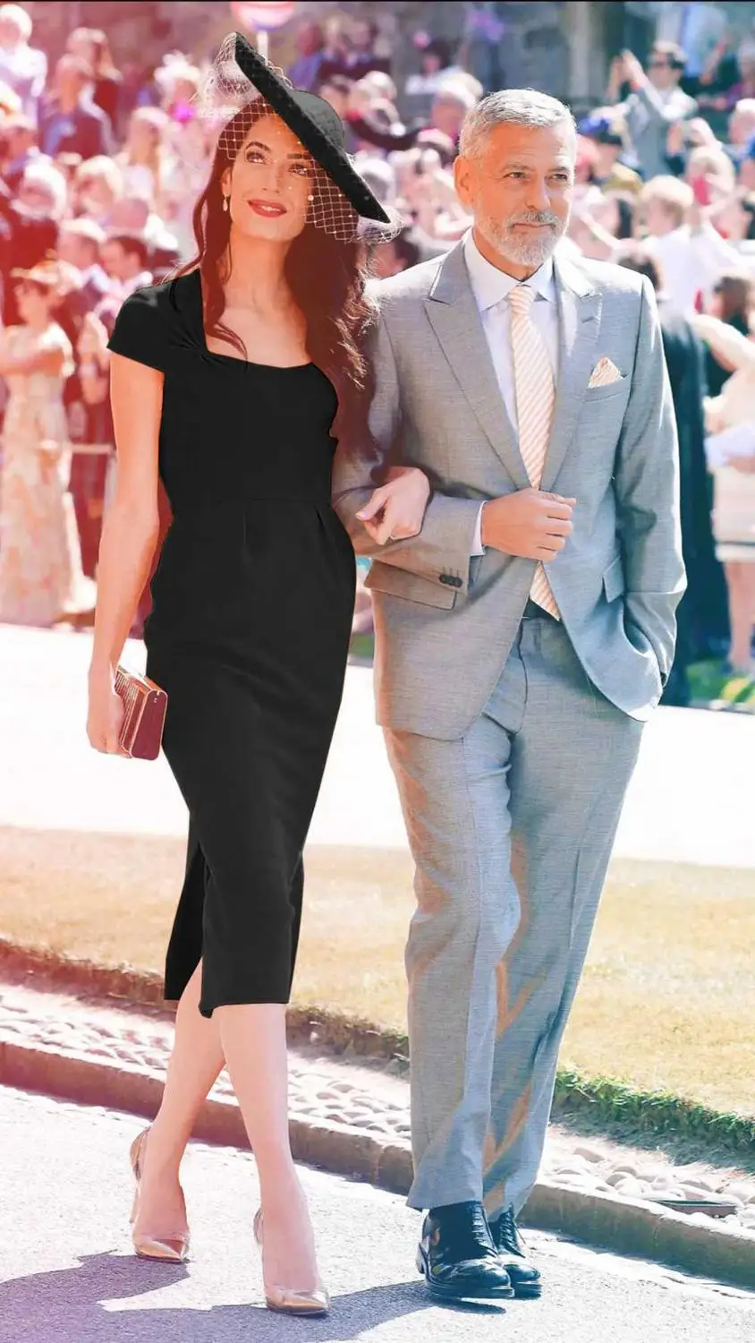 

Princess Megan Dress 2019 High Quality Runway Women Square Collar Short Sleeve Back Split Solid Elegant Pencil Dresses NP0742MF