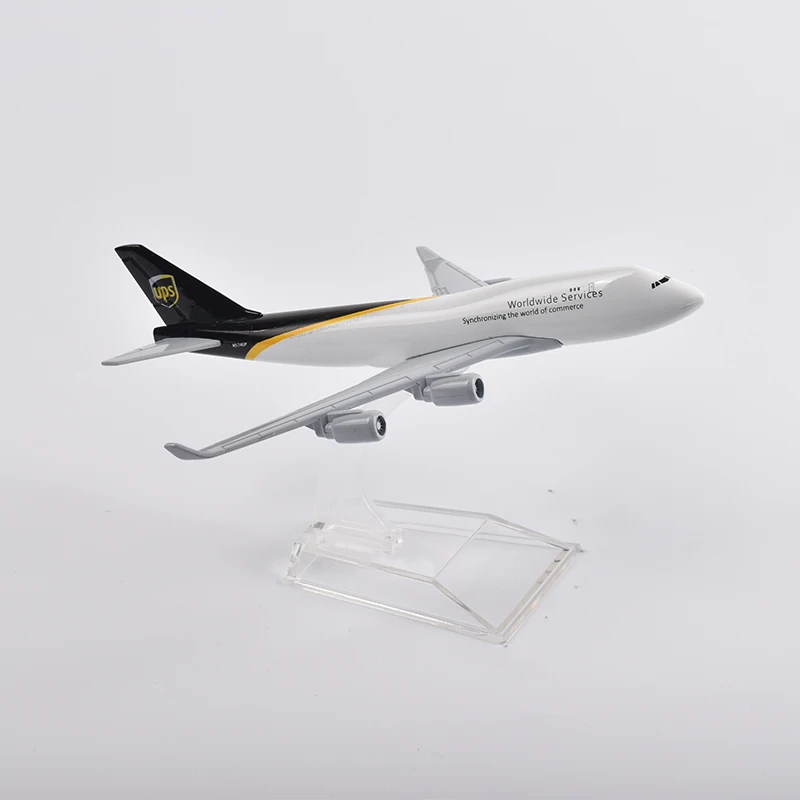 JASONTUTU 16 см UPS Boeing 747 литой под давлением металлический самолет в масштабе 1/400