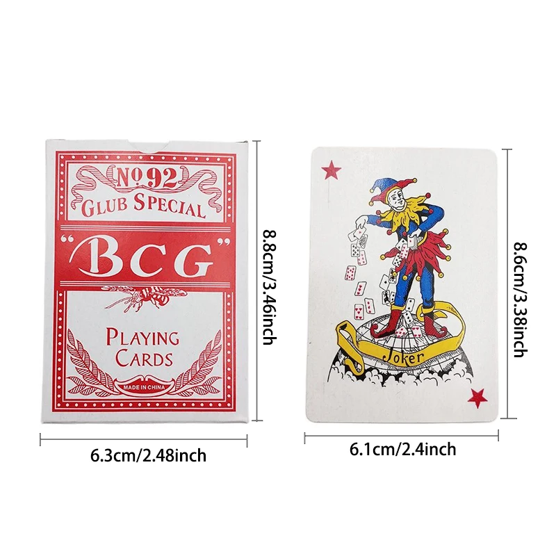 Простые игральные карты настольная игра в покер двух цветов для вечерние 62*87 мм