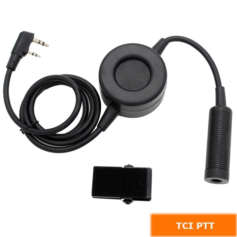 TCI PTT Cable Z Тактический HD01 с U94 PTT Peltor PTT двухстороннее радио гарнитура для BaoFeng UV-5R UV-82 BF-F8HP UV-6R Retevis RT-5R иди и болтай Walkie Talkie - Цвет: TCI PTT Cable