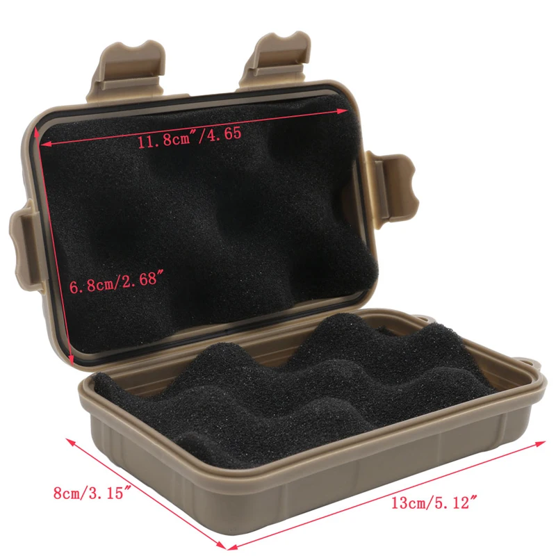 EDC Outdoor Survival Storage Trunk waterproof box Airtight Seal Case Camping Bushcraft Tools Fishing Equipment | Спорт и развлечения