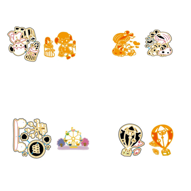 

Squid Yuelongmen cutting mold DIY scrapbook album decoration supplies clear stamp mold paper card