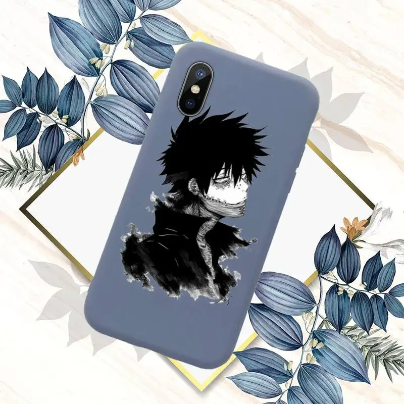 

Dabi boku no hero academia manga Phone Case Candy Color for iPhone 11 12 mini pro XS MAX 8 7 6 6S Plus X SE 2020 XR