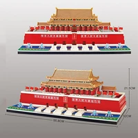 chinese architecture tiananmen square model building blocks micro partibles building blocks educational toys for children