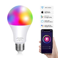 smart light bulb color changing light bulb 10w e27e14b22 no hub required wifi dimmable lamp that work with alexa google home