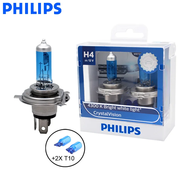 Лампа галогенная Philips H4 9003 HB2 12 В 60/55 Вт 4300 К 12342CVSM | Автомобили и мотоциклы