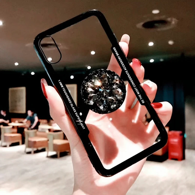 Чехол для Телефона iPhone 12 Mini 11 Pro XS Max XR X 8 7 6 6S Plus SE Чехлы Прозрачный Алмазный