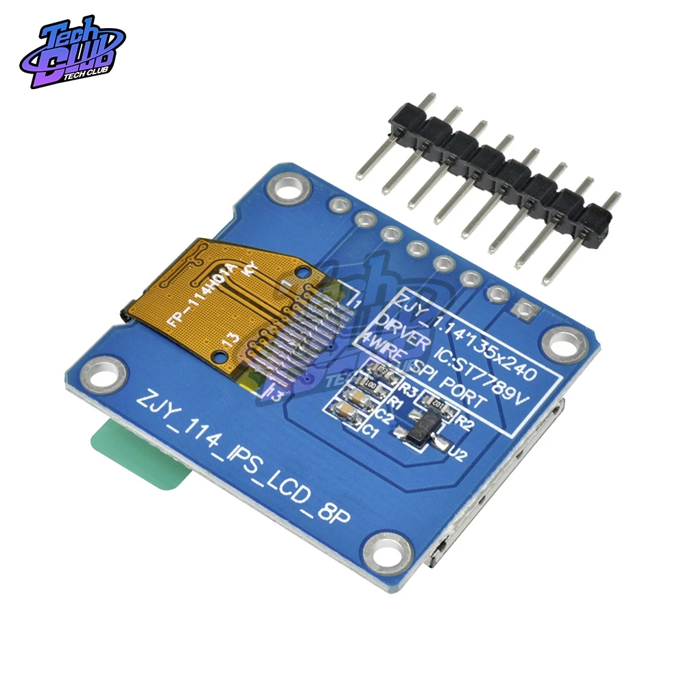 1,14 дюймов ips OLED дисплей модуль ЖК-экран 135*240 RGB TFT для Arduino ST7789 ЖК-плата SPI полноцветный HD OLED 8pin DIY