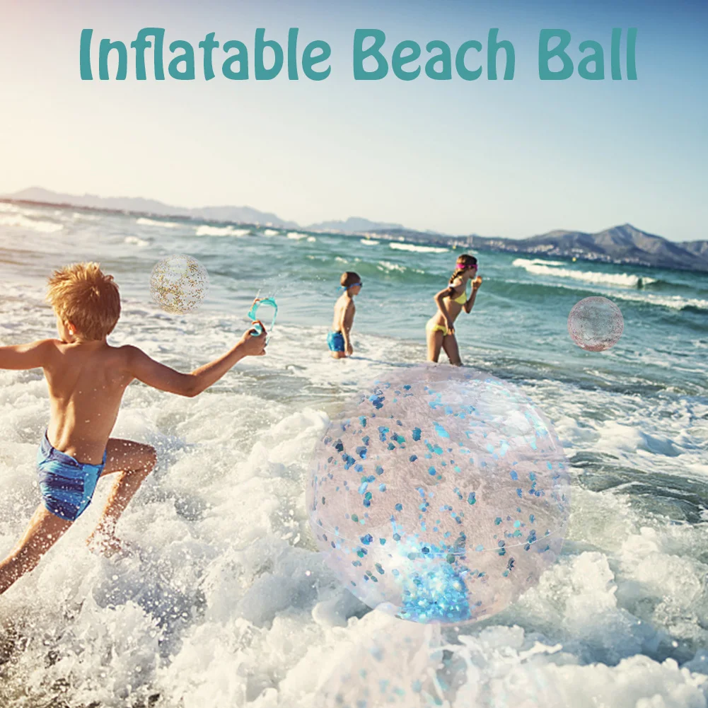 Детский надувной мяч из ПВХ с блестками для игр на открытом воздухе | Игрушки и