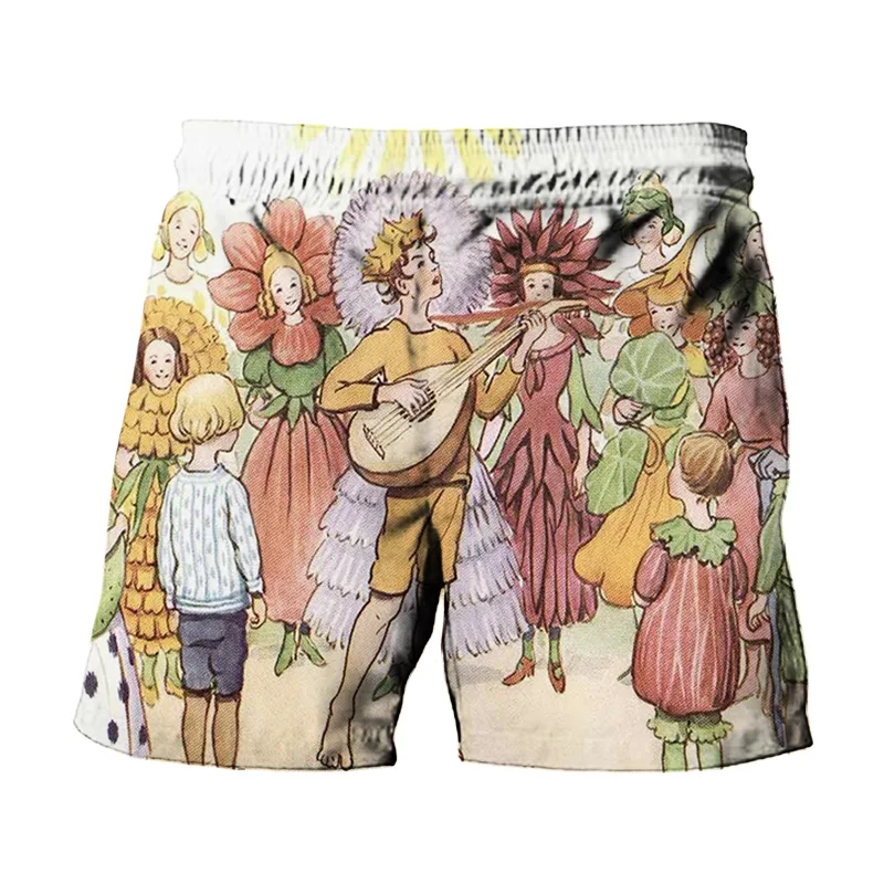 

Fashion Girls Shorts Funny Games 3D Anime Cute Mushroom Printing Casual Beach Shorts Kids Summer Boy Sweatpants Baby Clothes