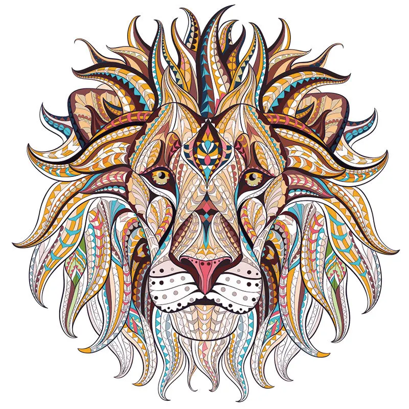 

lion Patch Iron On New Design Clothes Badge Accessory Diy Washable Heat Transfer Clothing Deco