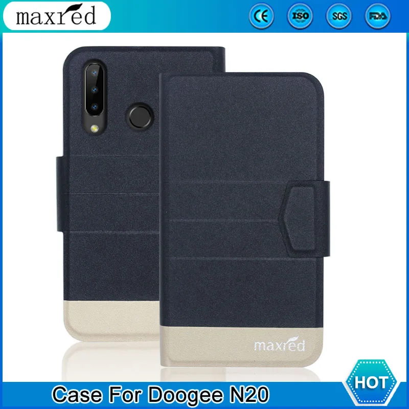 Роскошь! Чехол Doogee N20 5 цветов кожаный защитный чехол-книжка с отделениями для