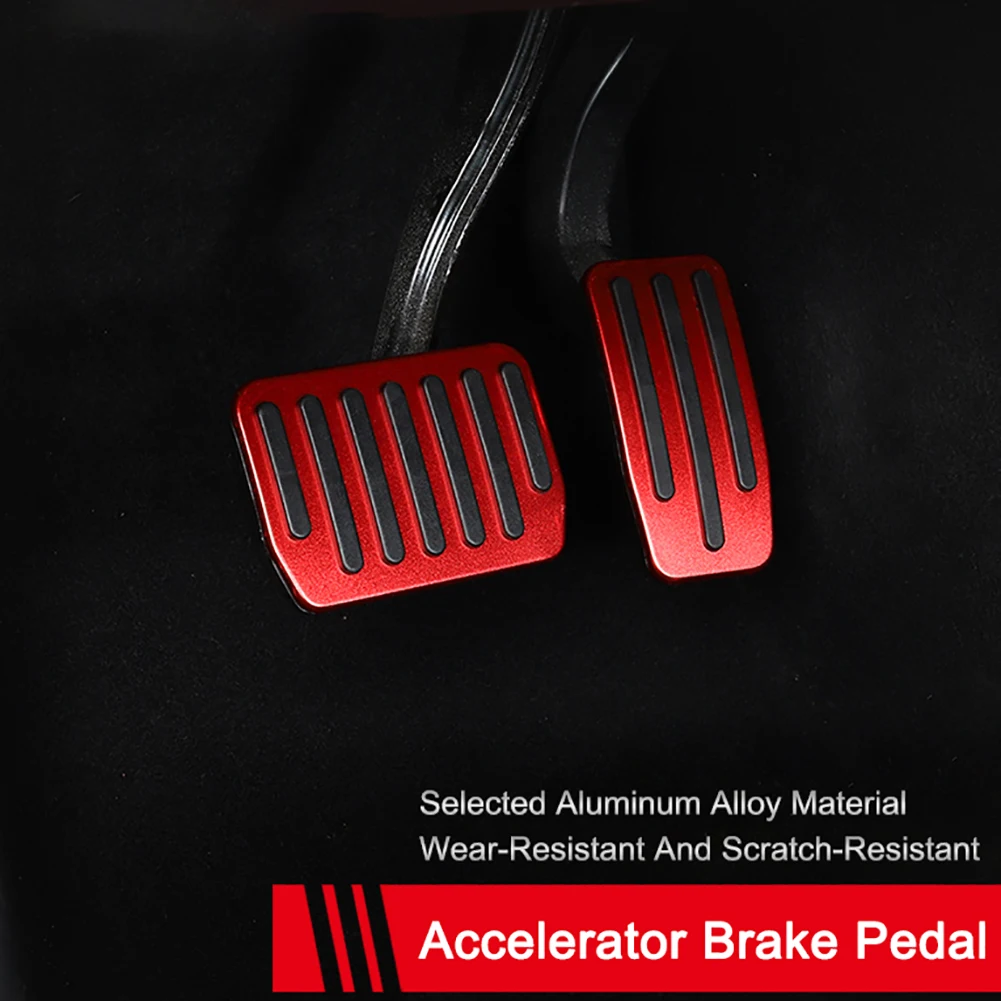 Car Foot Pedal Pads Covers for Tesla Model 3 2017-2019 Accessories Aluminum Alloy Accelerator Brake Rest Styling | Автомобили и