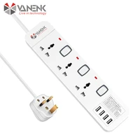 3 4a usb universal power strip extension socket outlet individual switch electrical adaptor plug overload protector 3m9 8ft