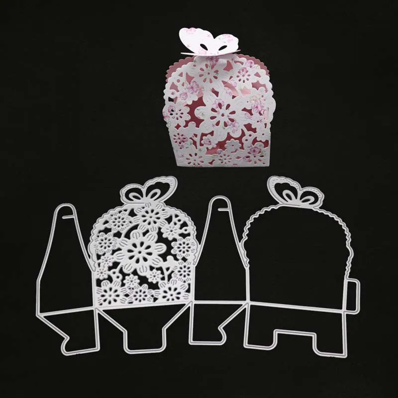 YINISE Metal Cutting Dies For Scrapbooking Stencils Butterfly Box Bag DIY Paper Album Cards Making Embossing Folder Die Cuts CUT | Дом и сад