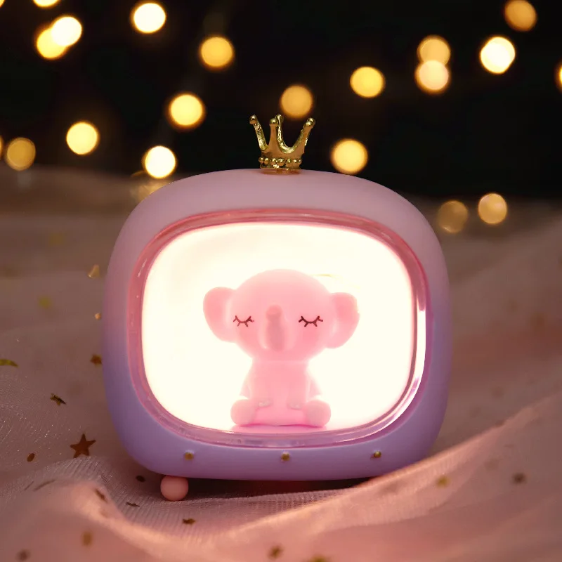 

Elephant LED Lights Cartoon Leds Light Indoor Desktop Decoration Holiday Party Crown Decors Cute Friend Fashion Guirlande Luces