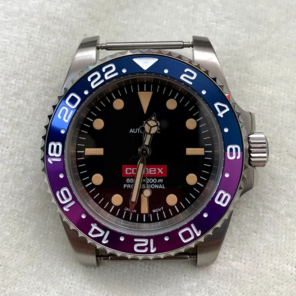 

watch mens automatic 40mm black dial stainless steel case JAPANESE NH35 movement H32