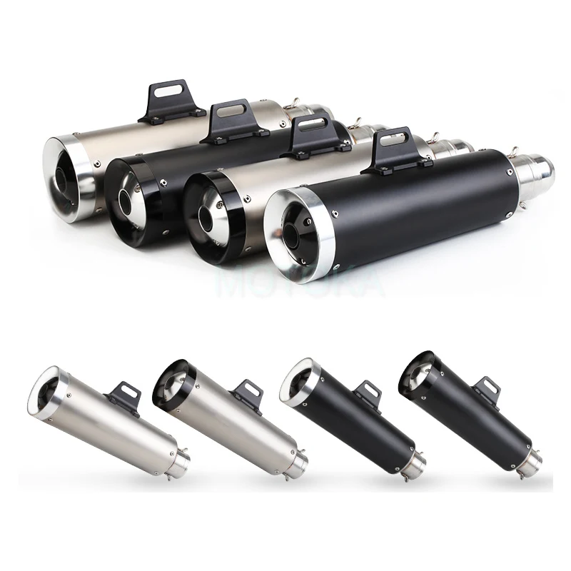 

Universal Motorcycle Exhaust Pipe FZ800 FZ6R FZ1 MT07 XMAX 300 ZX6R Z800 R3 R6 RC390 Slip-on Inlet 51mm Scooter Modify Mufflers