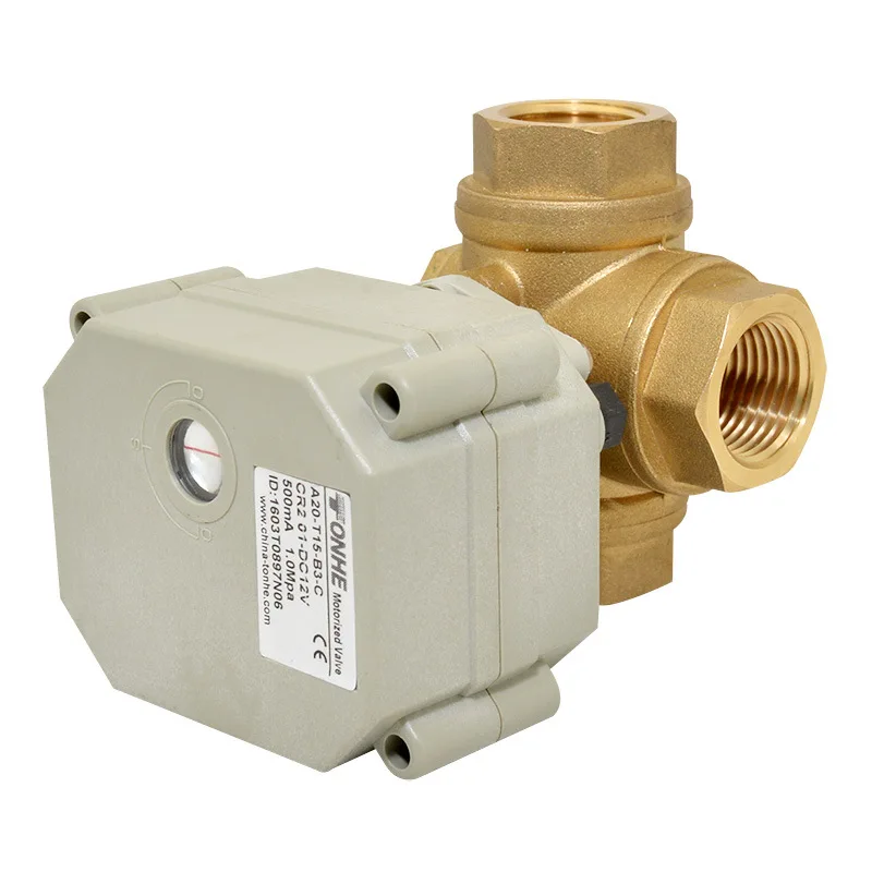 1/4 ''DN20 NPT/BSP 9 24VAC/DC Электрический моторизованный шаровой клапан латунный