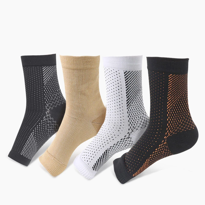 1 пара компрессионных носков с рукавами для ног поддержка лодыжки спортивные