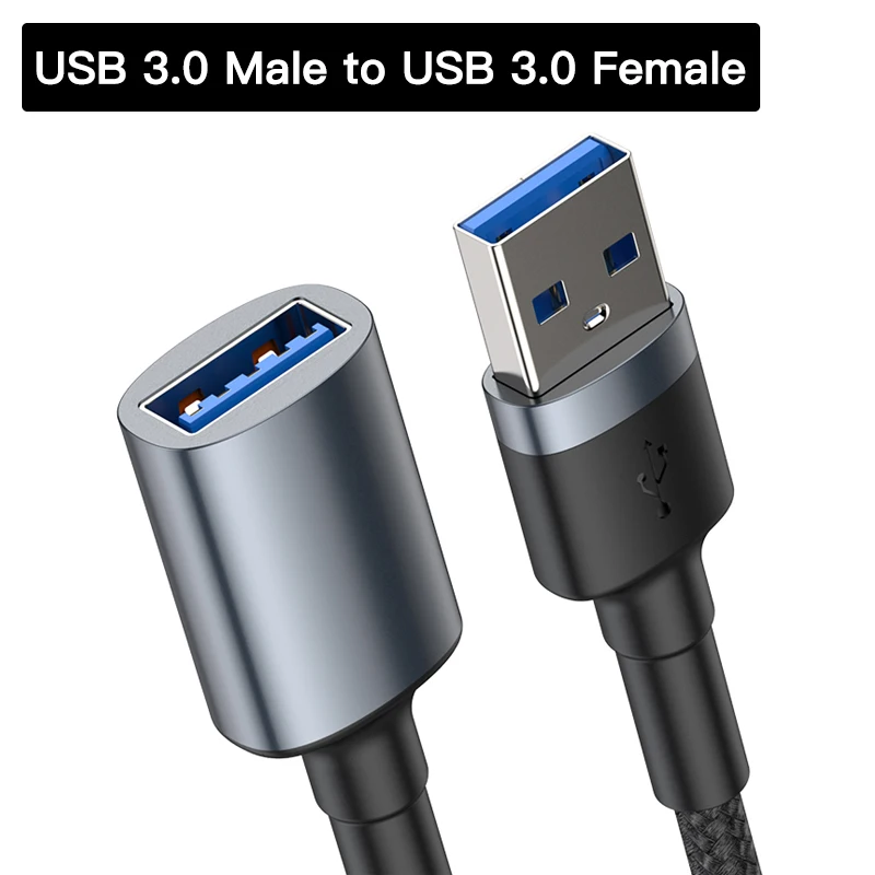 Baseus USB кабель-удлинитель USB 3,0 кабель для USB 3,0 Micro USB OTG кабель для Smart tv PS4 HDD USB 3,0 кабель для передачи данных - Цвет: USB 3.0 to Female