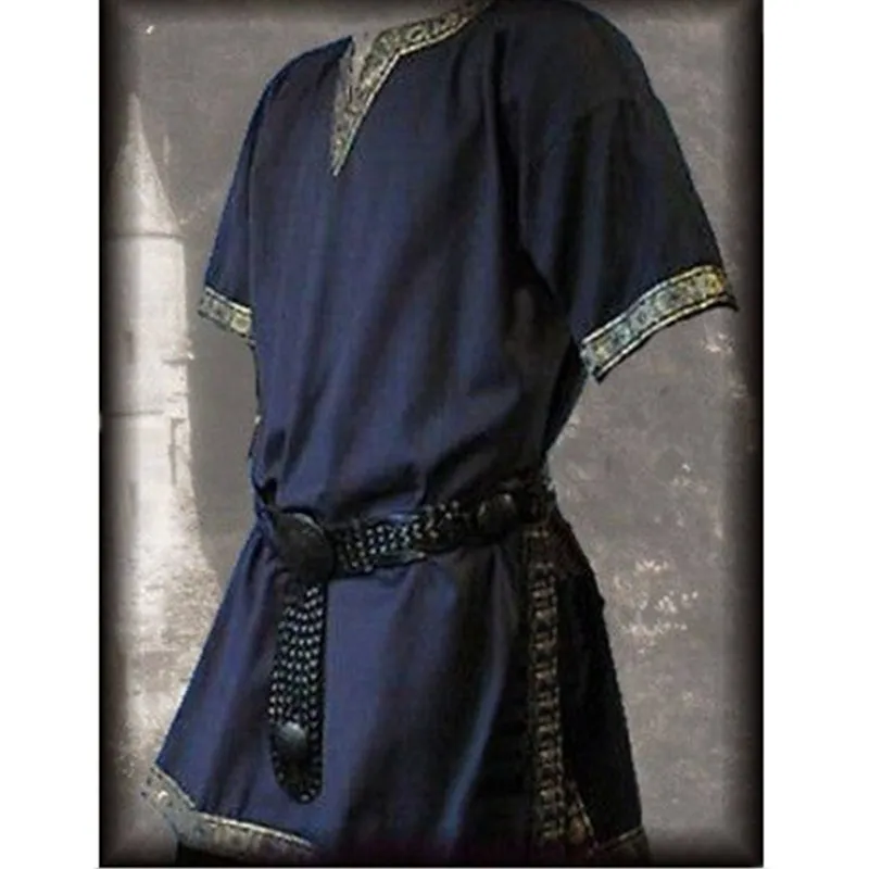 

Medieval Renaissance Costumes Men Nobleman Tunic Viking Cosplay Aristocrat Chevalier Knight Halloween Party Props Drop shipping