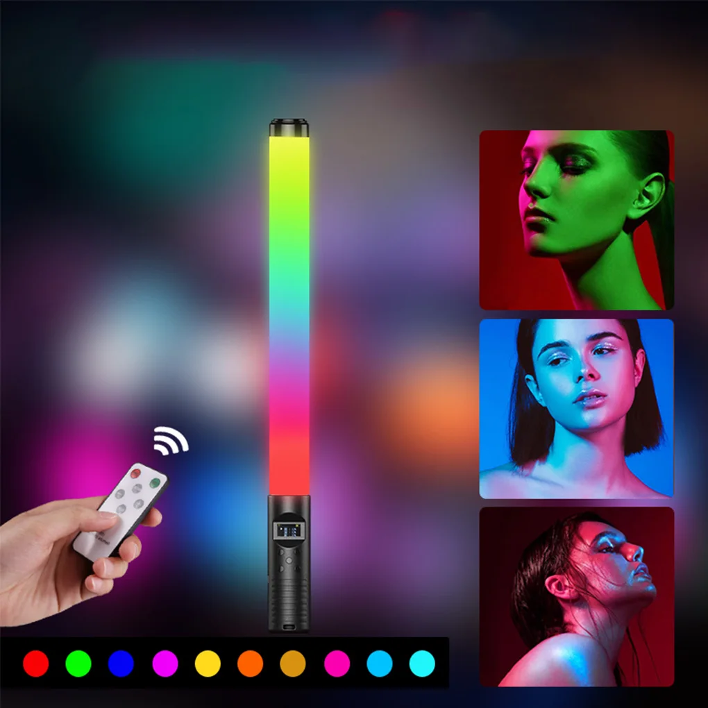 

RGB Colorful LED Stick Fill Light Handheld 20W 3000k to 6500k LED Flash Light stick Speedlight Photographic Lighting